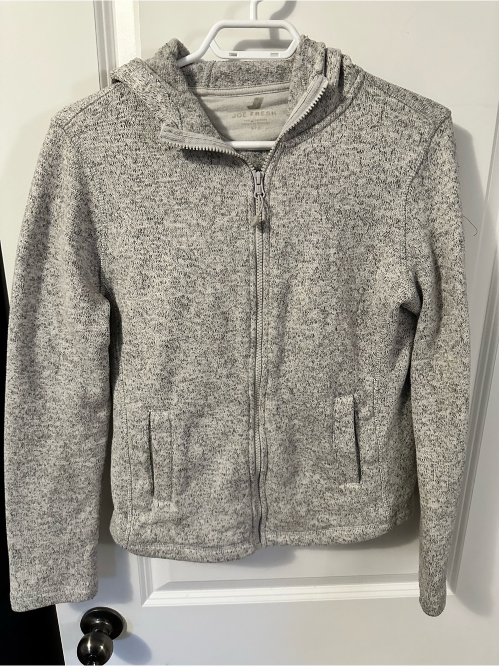 Joe Fresh Heather Gray Full-Zip Hoodie Jacket